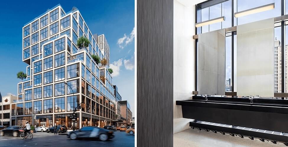 Seamless Modern Trough Basins for 61 Ninth Ave NYC - Case Study