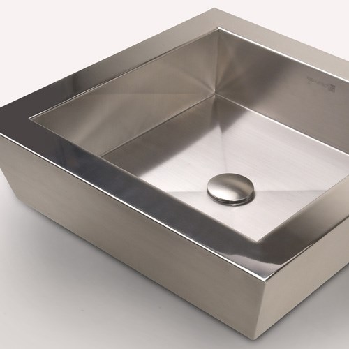 Square Vizza Vessel Luxury Stainless Steel Sinks Neo Metro