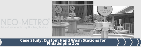 Custom Hand Wash Station at Philadelphia Zoo Custom Hand Wash Station at Philadelphia Zoo