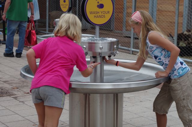 Custom Hand Wash Stations for Philadelphia Zoo Custom Hand Wash Stations for Philadelphia Zoo