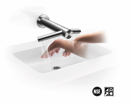 WD06 basin with Dyson airblade faucet